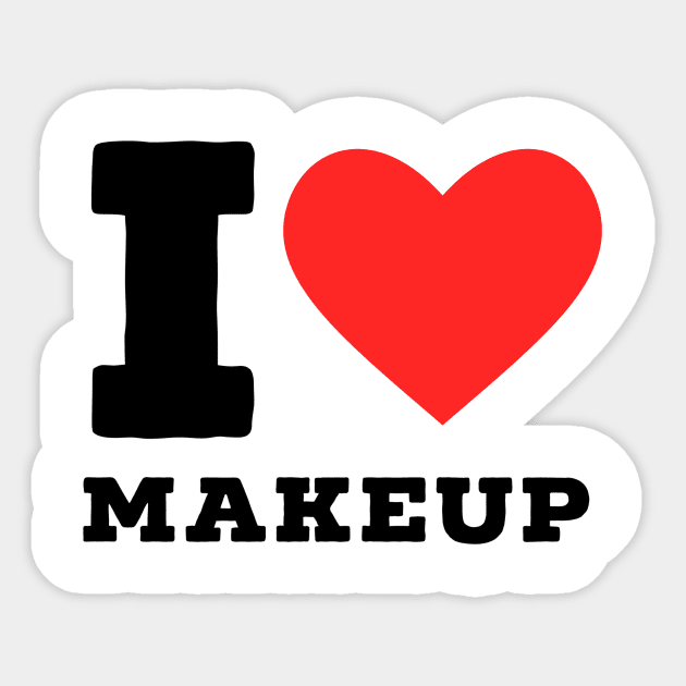 I love makeup Sticker by richercollections